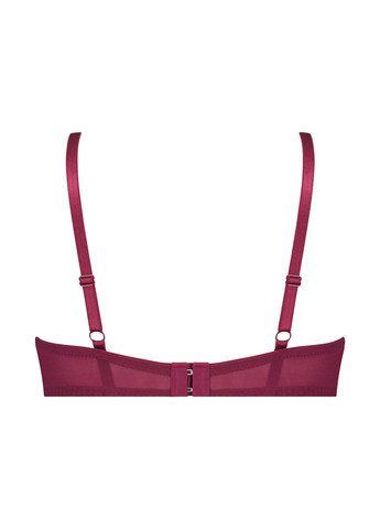 Бордовый балконет бюстгальтер Hunkemoller с косточками полиамид