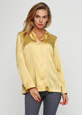Горчичная летняя блуза Grazia Pi
