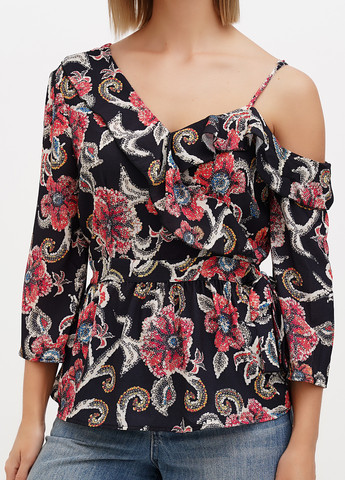 Чёрная блуза Sassofono Club