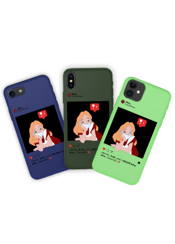 Чехол силиконовый Apple Iphone 7 Алиса в маске Дисней Карантин (Disney Quarantine) (17361-1419) MobiPrint (219776995)