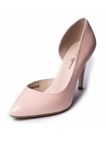 Розовые женские кэжуал туфли лаковые на высоком каблуке Китай - фото