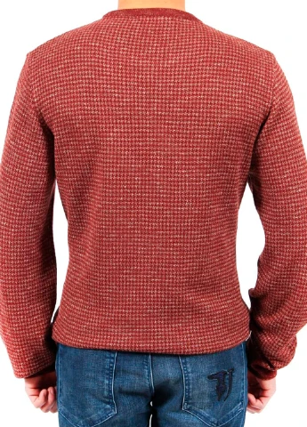 Терракотовый зимний джемпер Trussardi Jeans