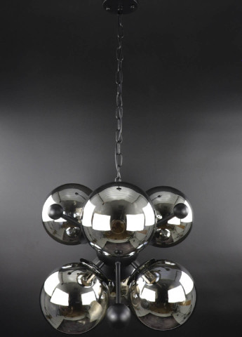 Люстра стельова підвісна в стилі LOFT (лофт) 0666/6-gr Чорний 50х48х48 см. Handmade (234537478)