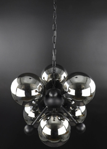 Люстра стельова підвісна в стилі LOFT (лофт) 0666/6-gr Чорний 50х48х48 см. Handmade (234537478)