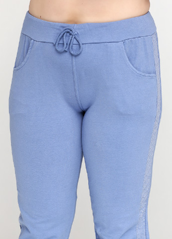 Голубые кэжуал демисезонные зауженные брюки New Colection
