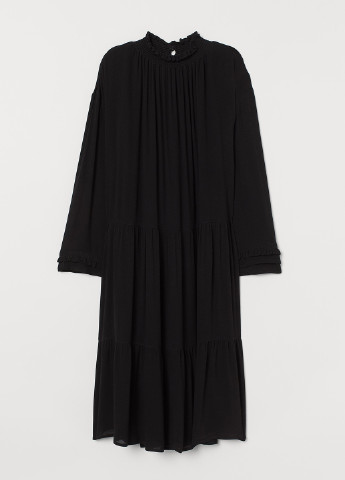 Черное кэжуал платье H&M однотонное