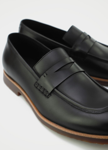 Черные кэжуал туфли Respect без шнурков