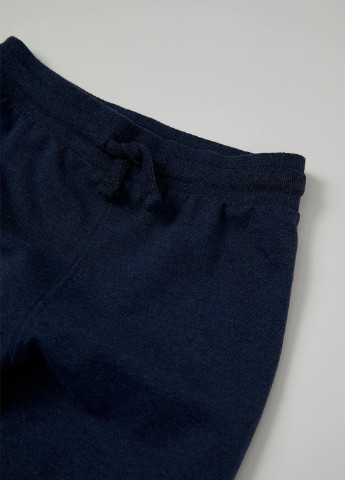 Костюм(худи, штани) DeFacto брючний темно-синій спортивний футер, бавовна
