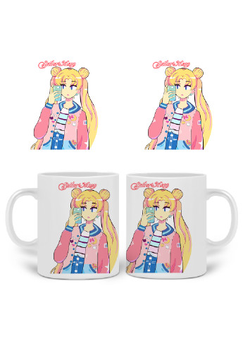 Кружка Сейлор Мун (Sailor Moon) 330 мл Чашка Керамическая (20259-2924) MobiPrint (224806158)