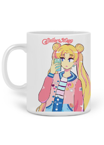 Кружка Сейлор Мун (Sailor Moon) 330 мл Чашка Керамическая (20259-2924) MobiPrint (224806158)