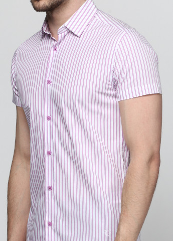Розовая кэжуал рубашка в полоску Castro с коротким рукавом