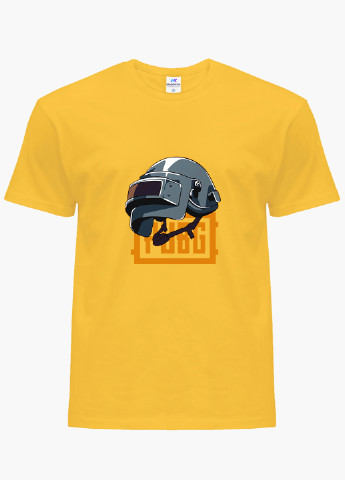 Жовта демісезонна футболка дитяча пубг пабг (pubg) (9224-1184) MobiPrint