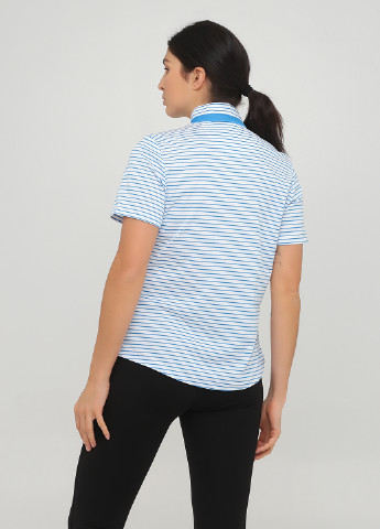 Синяя женская футболка-поло Greg Norman в полоску