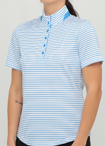 Синяя женская футболка-поло Greg Norman в полоску
