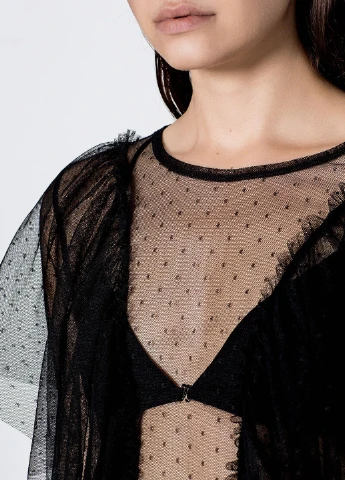 Чорна блуза Pull & Bear