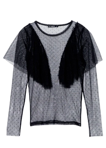 Чорна блуза Pull & Bear