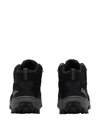 Черные осенние ботинки хайкеры Jack Wolfskin