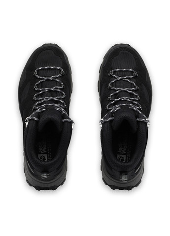 Черные осенние ботинки хайкеры Jack Wolfskin