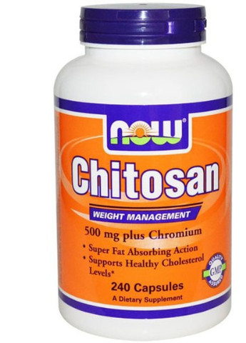Chitosan 500 mg Plus Chromium 240 Caps Now Foods (256380263)