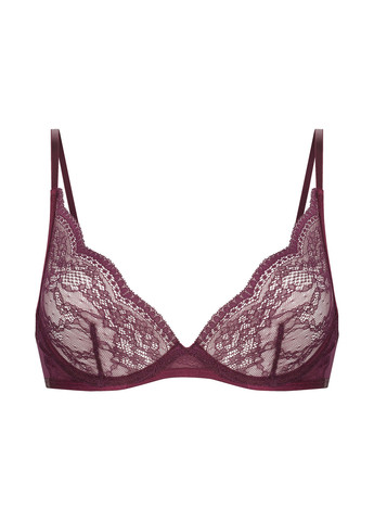 Бордовый бюстгальтер Hunkemoller с косточками полиамид