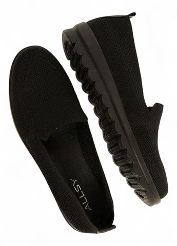 Черные слипоны ALLSY однотонные