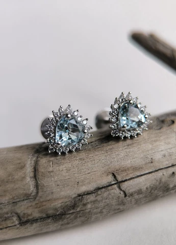 Серьги Silver Flame (354214687)