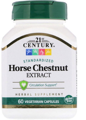 Horse Chestnut Seed Extract Standardized 60 Veg Caps CEN-21781 21st Century (256380182)