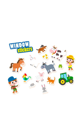 Набор наклеек на окна Веселая Ферма (26 наклеек) Ses Creative (140924321)