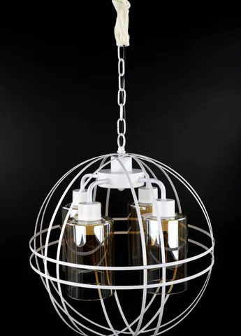 Люстра стельова підвісна в стилі LOFT (лофт) 12525/4-wh Білий 50х41х41 см. Handmade (234539529)