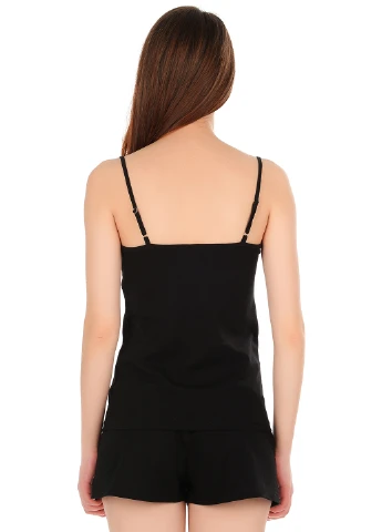 Чорний демісезонний комплект (майка, шорты) Barwa Garments
