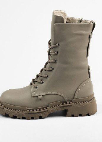 Зимові черевики з високою шнурівкою Візон шкіра Evromoda (255721875)