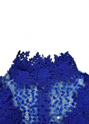 Комбінезон SHEIN комбінезон-брюки однотонний синій святковий поліестер