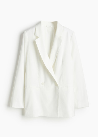 Белый женский жакет H&M однотонный - демисезонный