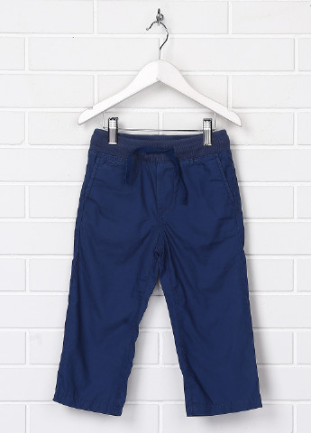 Темно-синие кэжуал демисезонные брюки прямые Gap