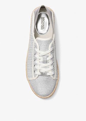 Серебряные кеды Michael Kors