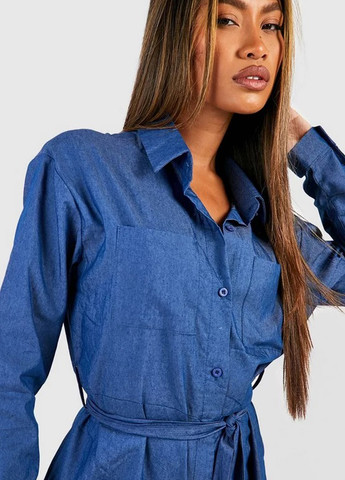 Комбінезон Boohoo комбінезон-брюки однотонний джинсовий бавовна