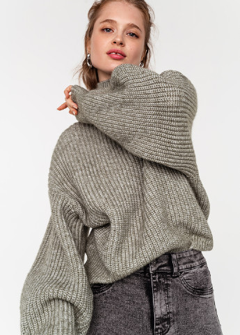 Оливковий (хакі) зимовий светр befree
