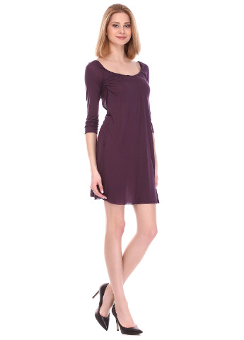 Темно-фиолетовое кэжуал платье Miss Sixty однотонное