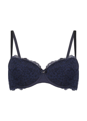 Тёмно-синий корбей бюстгальтер Hunkemoller с косточками полиамид