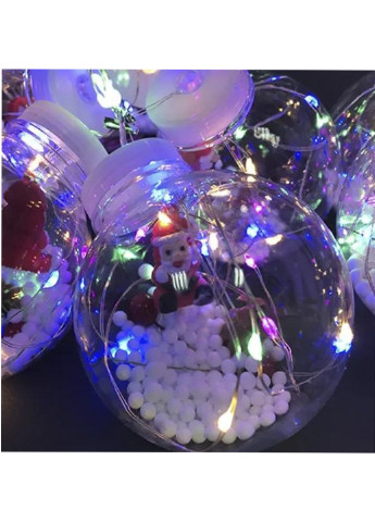 Гирлянда новогодняя штора шарики с наполнением 200 Led 10 шаров 3х0,7 м Good Idea белая