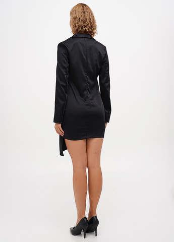Чорна кежуал, ділова сукня сукня-жакет Boohoo однотонна