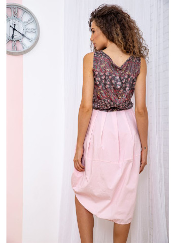 Розовое кэжуал платье колокол Ager с абстрактным узором