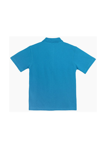 Голубой детская футболка-поло для мальчика Pitiki kids однотонная