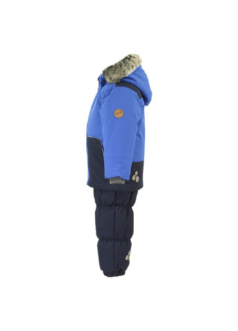 Синій зимній комплект зимовий (куртка + напівкомбінезон) russel Huppa