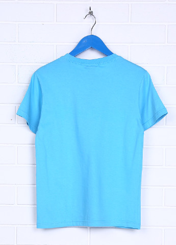 Голубая летняя футболка с коротким рукавом Element