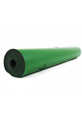 Килимок для йоги професійний каучук 5 мм зелений (мат-каремат спортивний, йогамат для фітнесу, пілатесу) EasyFit (237596259)