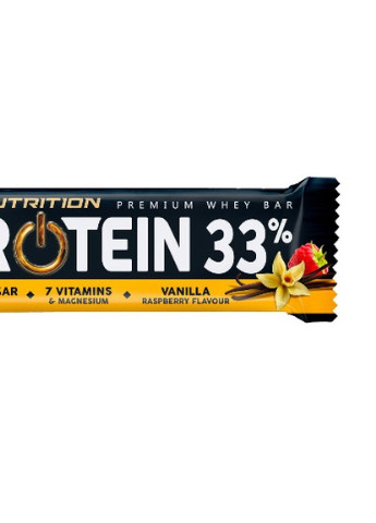 Протеиновый батончик Protein 33% Bar Vanilla Raspberry 50 g Go On Nutrition (256566359)