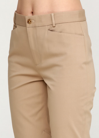 Бежевые кэжуал демисезонные зауженные брюки Ralph Lauren