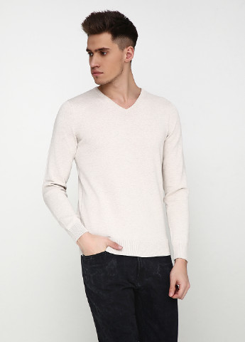 Светло-бежевый демисезонный пуловер пуловер Tom Tailor