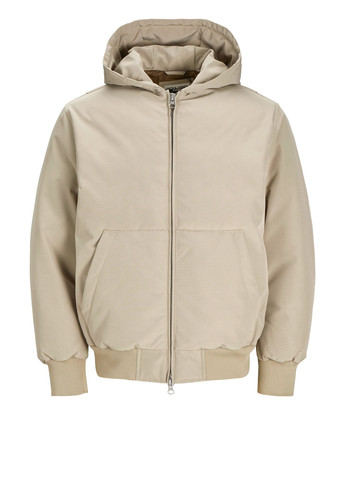 Серо-бежевая демисезонная куртка Jack & Jones